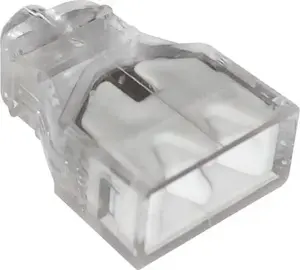 EPM quick connector 2×0.5–2.5 mm² transparent/white, pack of 10