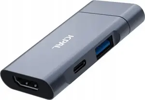 USB-C 3-in-1 Travel Hub Jcpal — HDMI, Power Delivery (PD), USB-A 3.0