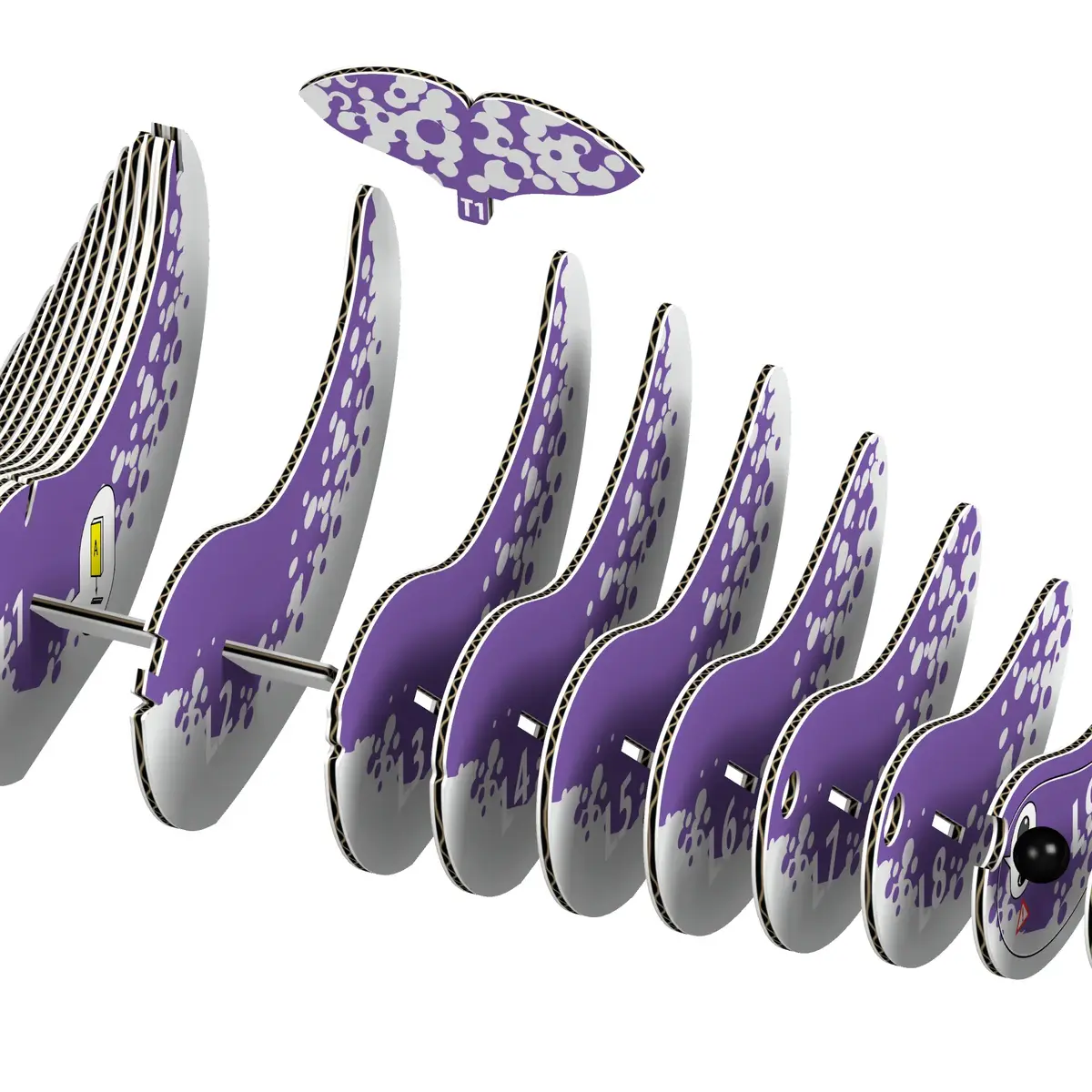 3D Puzzle Fat Brain Toys Eugy Narwhal Photo 3
