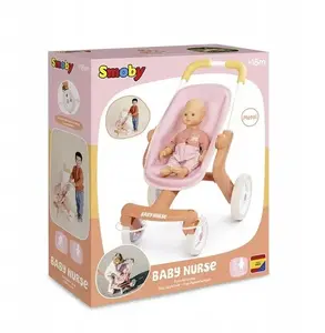 Leļļu rati SMOBY Baby Nurse Mój pierwszy wózek 251224 – viegla pastaigu ratiņu būšana lellēm