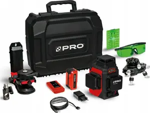 Laser level PRO AQ3DG GREEN PLUS — multi-line green laser, model 100-L1-207