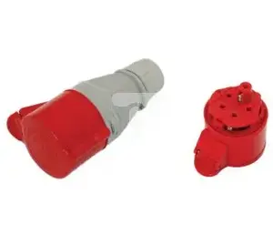 Portable insulated socket Tarel 32A 400V 5P IP44 with threaded terminals model 137
