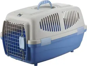Dog Transport Crate Barry King Transporter 55×35×32.5 cm, gray/blue
