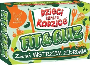 Настольная игра Kangur Dzieci kontra Rodzice. Fit&Quiz — семейная викторина с физическими заданиями