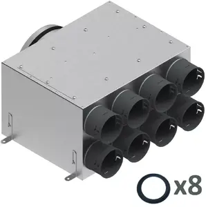 Distribution box (insulated, two-row) SpiroFlex 8x75/200 — insulated junction enclosure for cable connections