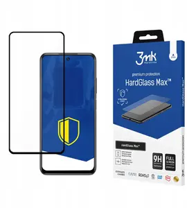 Tempered glass screen protector 3MK HardGlass Max for Xiaomi Redmi Note 10 / Note 10s (4G) — black