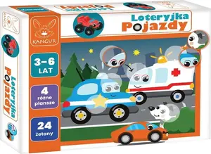 Настольная игра Kangur Loteryjka — издание 'Pojazdy' (тема: транспорт), семейная лотерея