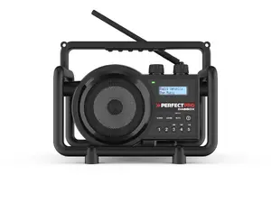 Portable DAB+ FM Radio No name Perfectpro Dabbox Portable Digital Black, 7 W RMS, LCD, C‑battery