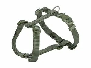 Dog harness Trixie Premium olive green XS/S size — adjustable soft harness for small dogs
