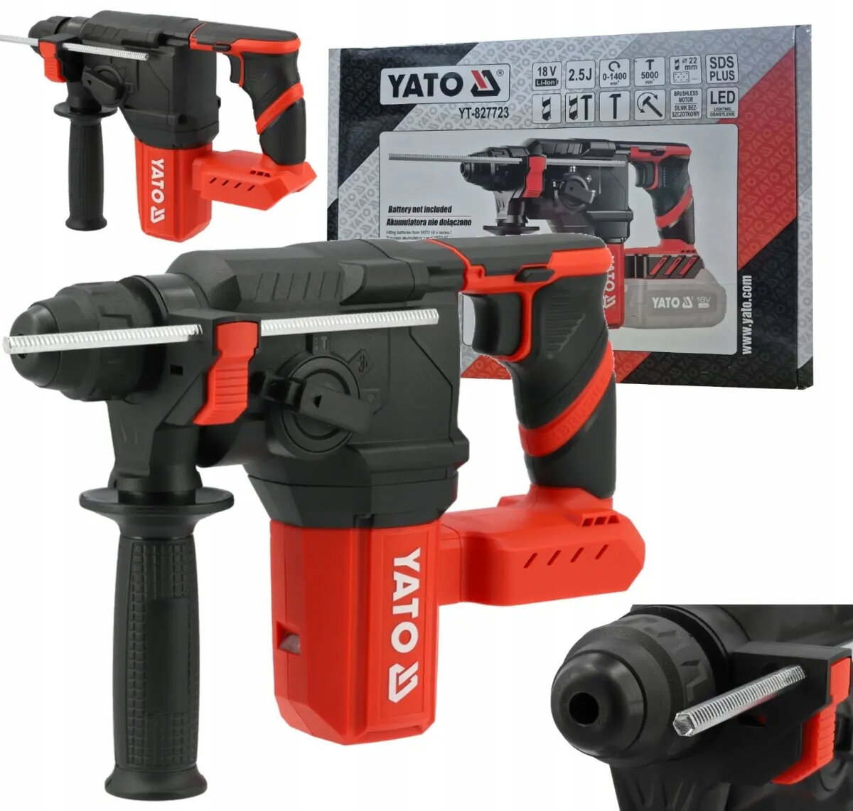 Perforators YATO YT-827723 SDS+ 18V (solo)