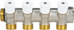 Water distribution manifold extension module Afriso ADM 114 — 4 draw-off points, G1A