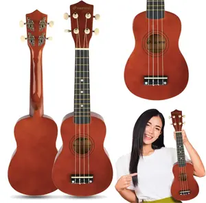 Ukulele soprano LUNA GUITARS UK21 DW 21" dark wood — soprano size, 21-inch scale