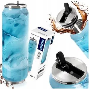 Termokrūze ORION 700 ml zila, bundžas formas ar izolāciju