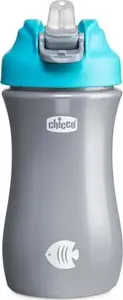 Bērnu dzeramā pudele CHICCO 350 ml ar mīkstu knupi, modelis CHIC-2281 (zēnam)