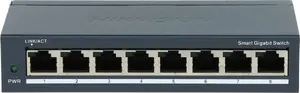 Slēdzis Hikvision DS-3E1508-EI(V2) 8 portu nepārvaldāms Ethernet