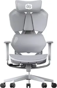 Spēļu krēsls huzaro Sihoo X5C Mesh Grey — ergonomisks sieta sēdeklis, regulējami roku balsti, jostas daļas atbalsts