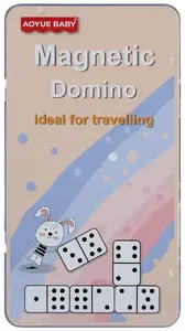 Mega Creative GRA DOMINO MAGNET 10x18 magnētiskās domino šūnas metāla kārtībā, 60/120 gab.