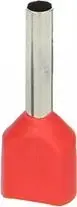 Insulated double ferrule ORNO OR-KK-8101/1/10/B2, max conductor 1 mm², copper sleeve length 10 mm, blister 25 pcs
