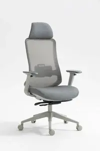 Biroja krēsls office products Siros, pelēks — grozāmais darba krēsls