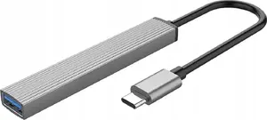 USB-концентратор ORICO 4-портовый вход USB-C 3.0 → 1× USB-A 3.0 + 3× USB-A 2.0, кабель 0,15 м, серый