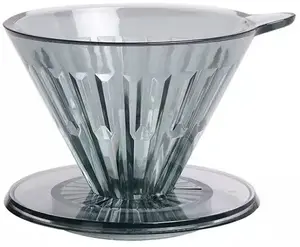 Pilienizlases dripperis Timemore Crystal Eye 01, plastmasa, caurspīdīgi melns