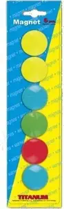Magnetic Board Magnets Titanum 29 mm, pack of 6, model 397878