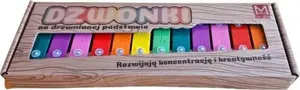 Mūzikas zvani 12 toņu uz koka rāmja, LEANToys