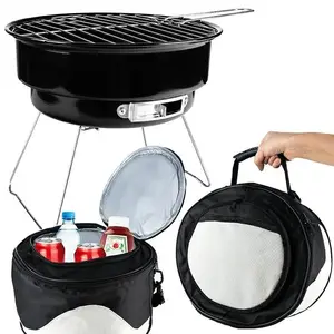 Portable camping grill HP ND32_GQ2 with carry bag — compact portable barbecue