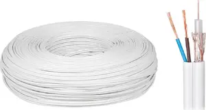 Coaxial Cable Elektrokabel YWDXek 75-0.59/3.7 K-60 with 2×0.5 mm² conductor, 100 m reel