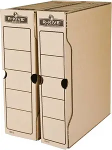 Storage archive box Fellowes A4 brown – archival file box for A4 documents
