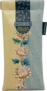 Eyeglass case Make Notes Be original — gold finish, compact protective pouch