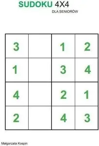 Mīklu grāmata Czas Seniora Sudoku 4x4 — Czas Seniora, 4x4 sudoku