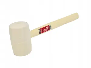 Rubena āmurs AWTools AW32195, koka kāts, balta galva, 235 g