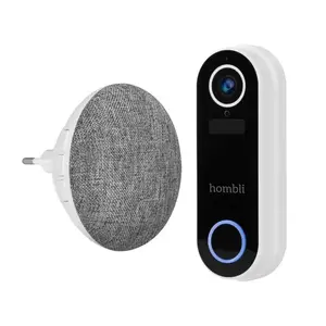 Умный дверной звонок Avanca International BV Hombli — беспроводной, Full HD 1920x1080, угол 140°, IP65, встроенный аккумулятор 5000 мА·ч, MicroSD до 128 ГБ