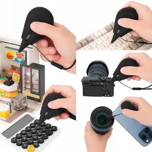 Cleaning blower JJC mini bulb blower for camera sensor and lens optics CL-ARSQ, black