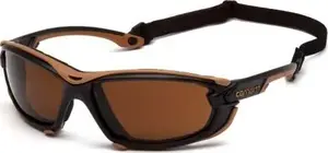 Aizsargbrilles Carhartt Toccoa BRONZE — acu aizsardzība ar apliektiem lēcu stikliem