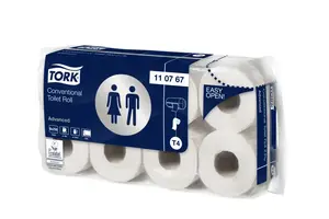 Toilet paper Tork 110767 — 250 sheets, 30 m roll, 12 cm sheet length, white