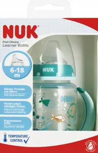 Детская бутылочка Nuk 150 мл из полипропилена (PP) 6–18 мес, туркуаз, модель 10215335T