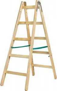 Koka kāpnes Braket Standard 2x5 pakāpieni 153 cm — Braket