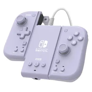 Gamepad Hori Split Pad Compact Attachment Set Lavender Purple for Nintendo Switch / Nintendo Switch OLED, Wired, D-pad, Turbo
