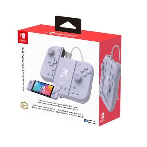 Hori Split Pad Compact Attachment Set Lavender — Gamepad Photo 6
