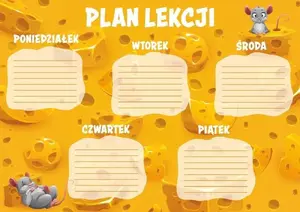 Schedule planner A5, HENRY — weekly lesson timetable pad for school and study
