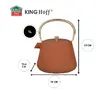 Cast Iron Teapot KingHoff KH-1934 Photo 3