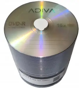 Пустой DVD‑R диск Adiva 4.7 ГБ 16x — шпиндель 50 шт. (для печати)