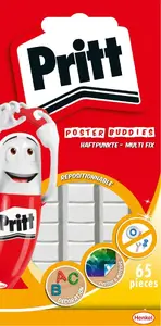Līmmasa PBS Connect Pritt On&Off 35 g balta — komplekts 65 gab.