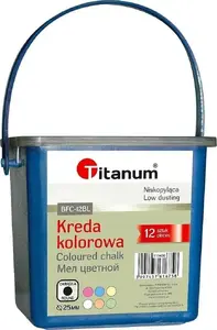 Trošu krīts Titanum 2x6 krāsas - Titanum Kreda chodnikowa 2x6