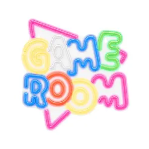 Gaismas dekora figūra TelForceOne Forever Light Neon PLEXI LED GAME ROOM daudzkrāsaina USB 2 A 2 m kabelis