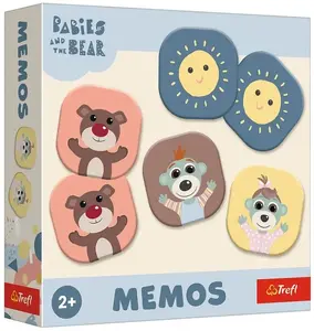 Настольная игра TREFL Memos Bobaski i Miś Trefl 02891 — детская игра на память