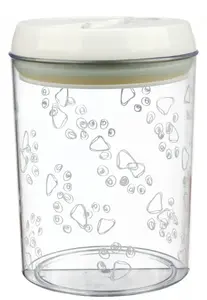 Pet food storage jar Trixie TX-24664, plastic transparent, diameter 17.5 cm