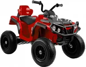 Электроквадроцикл LEAN Sport BDM0906 с аккумулятором, надувные колеса, красный